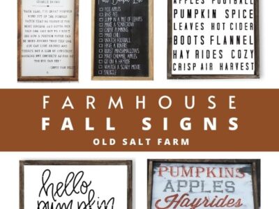 Farmhouse Fall Signs