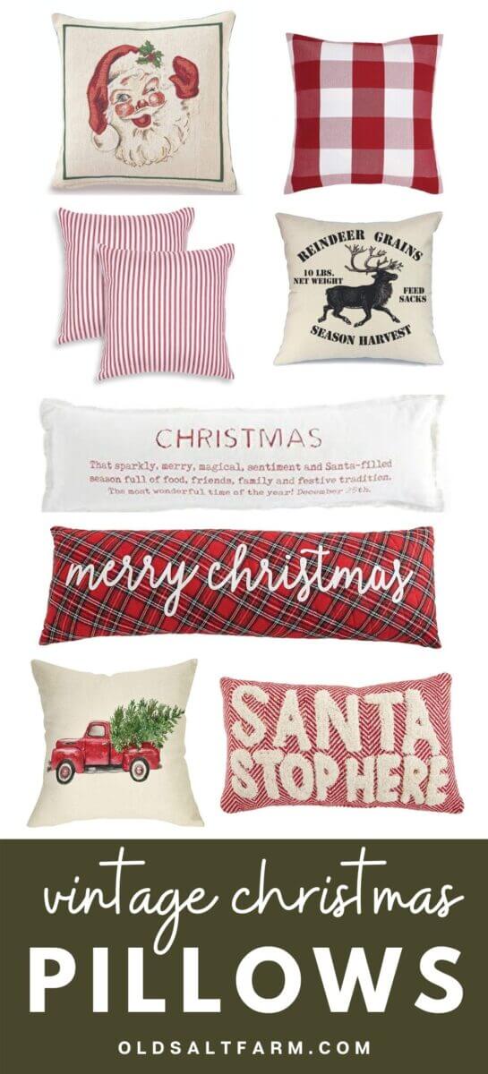 Vintage Farmhouse Christmas Pillows
