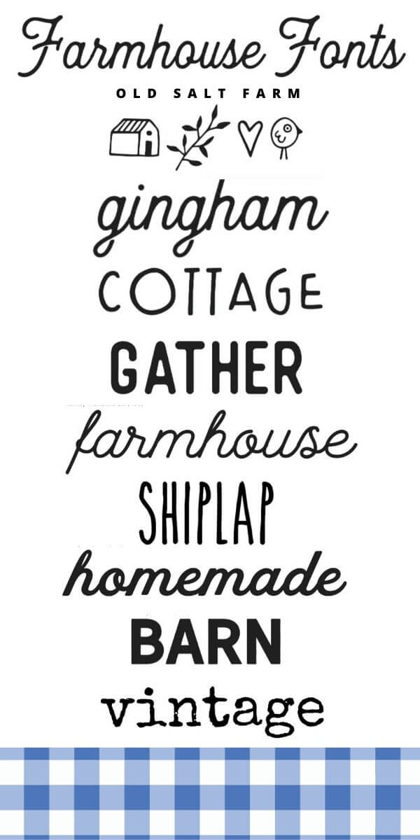 Best Farmhouse Fonts