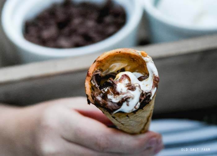 Waffle Cone S’mores