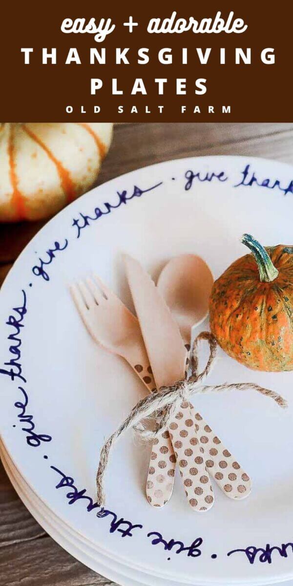 DIY Thanksgiving Plates