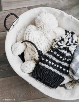 How to Organize Winter Gloves Hats Scarves