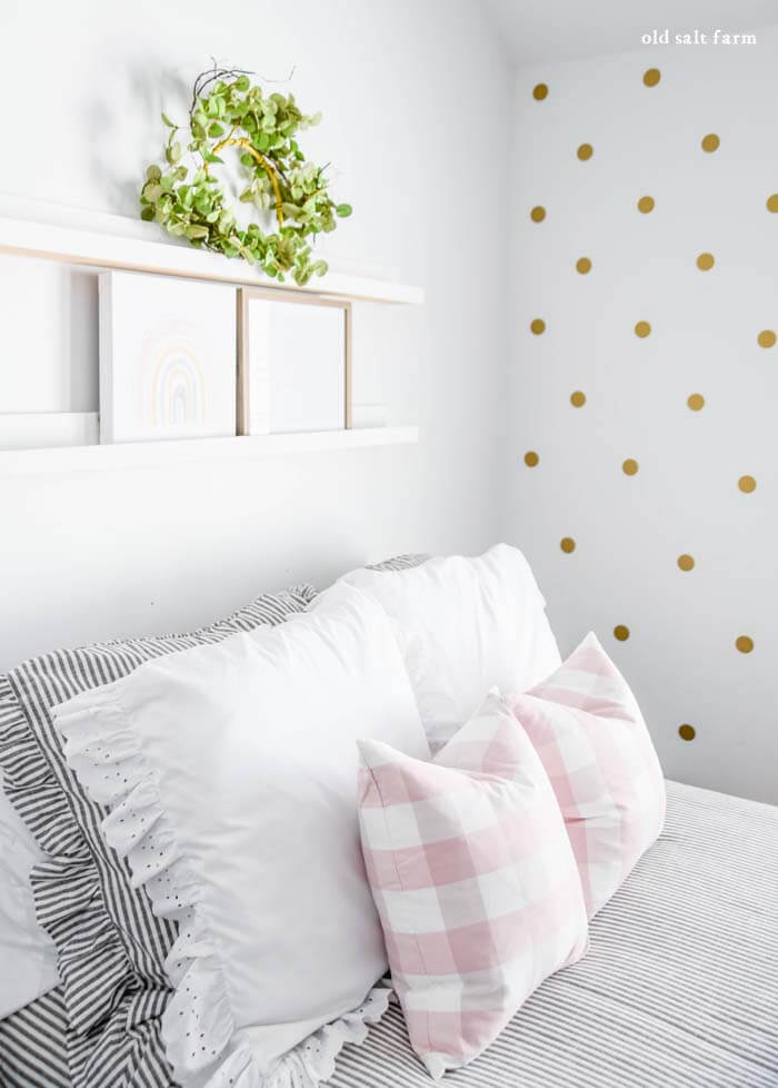 Pink and Gold Girl's Bedroom