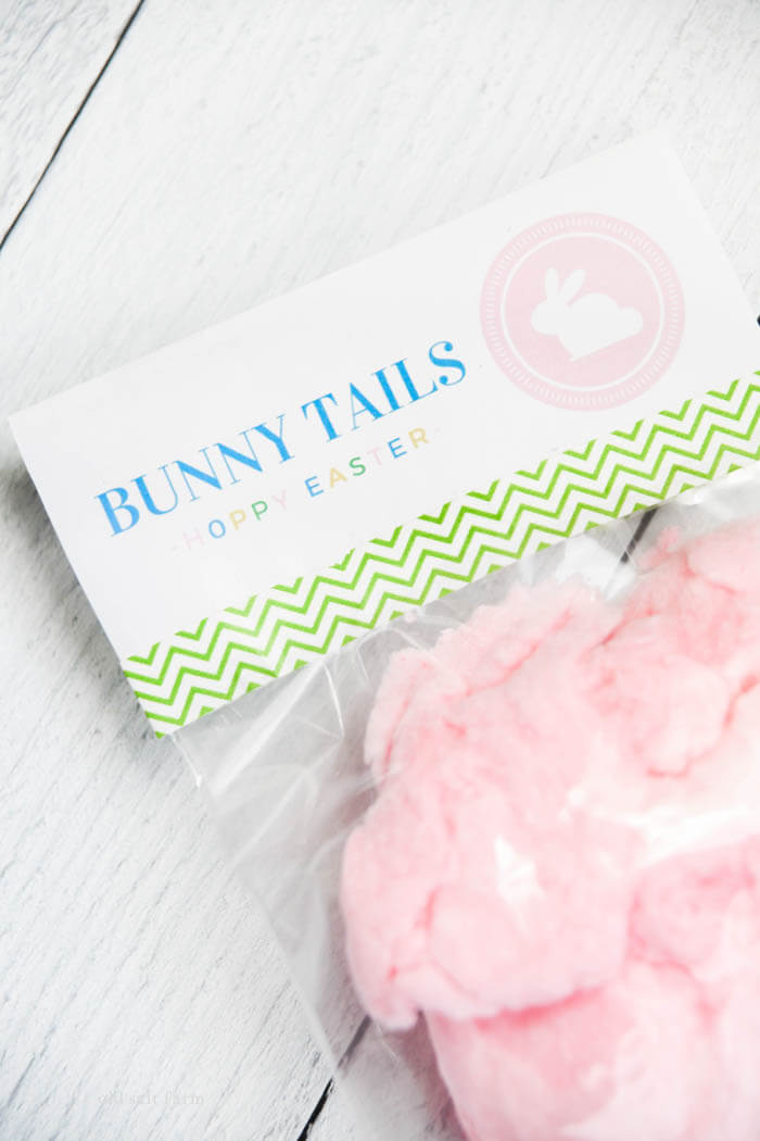 Cotton Candy Bunny Tails: Easter Printable