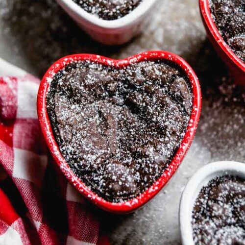 Simple Heart Brownies