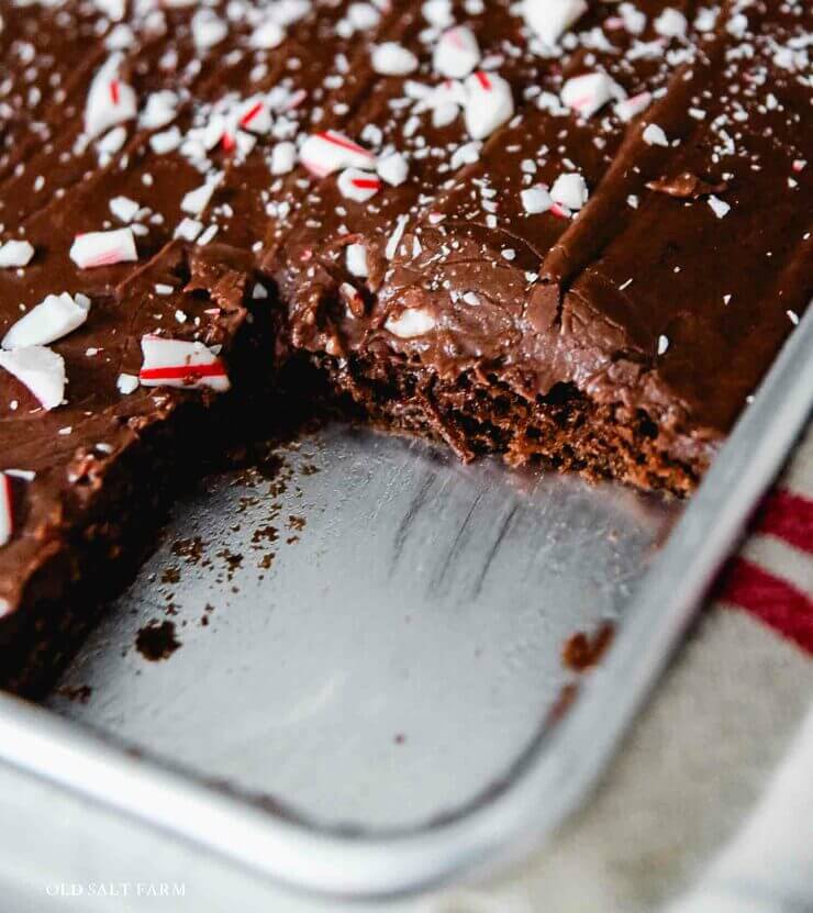Peppermint Chocolate Cake 