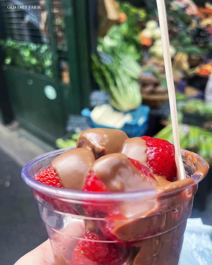 Chocolate Strawberries Borough market