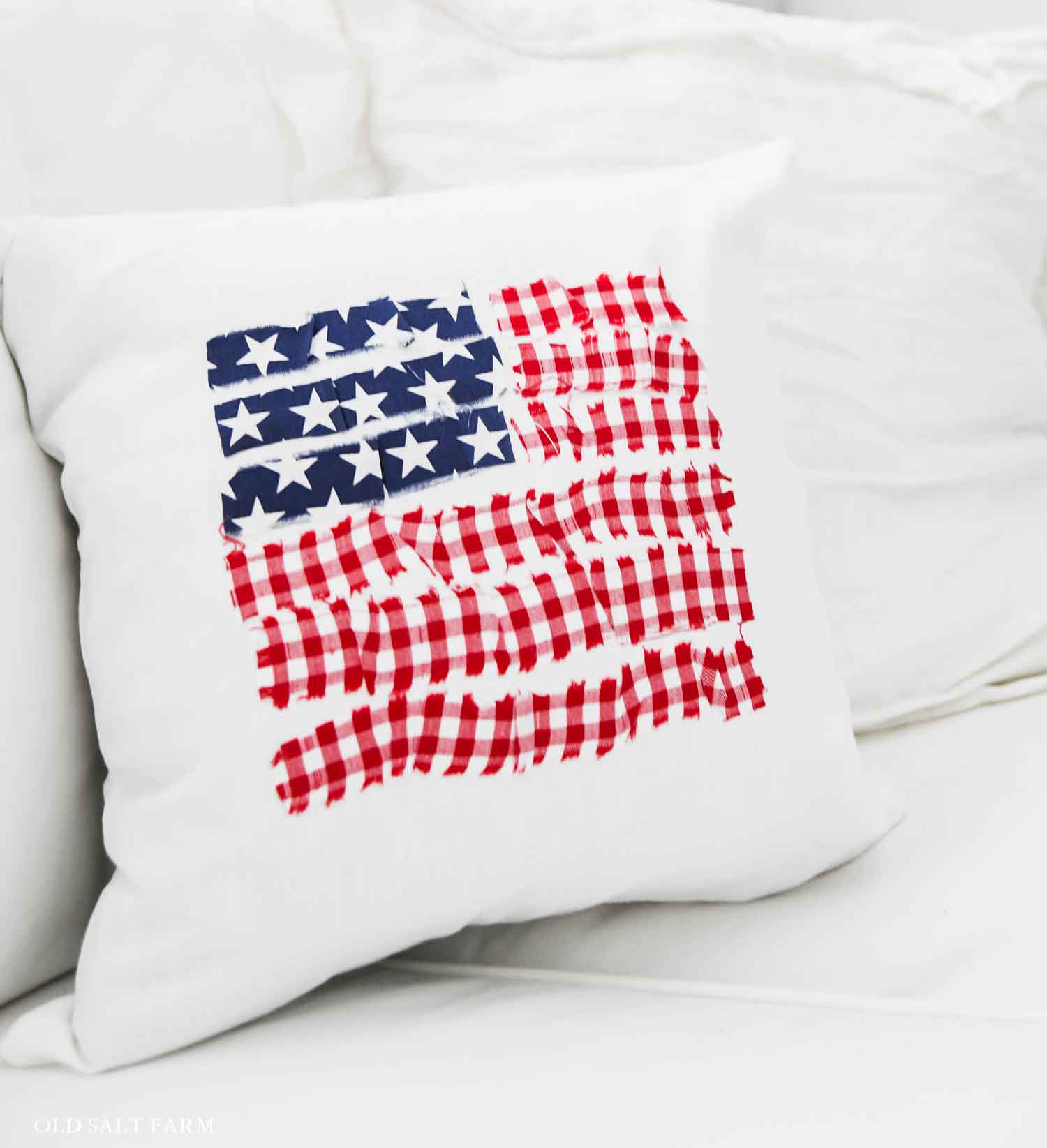 DIY American Flag Pillow