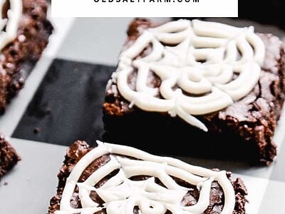 Spiderweb Brownies