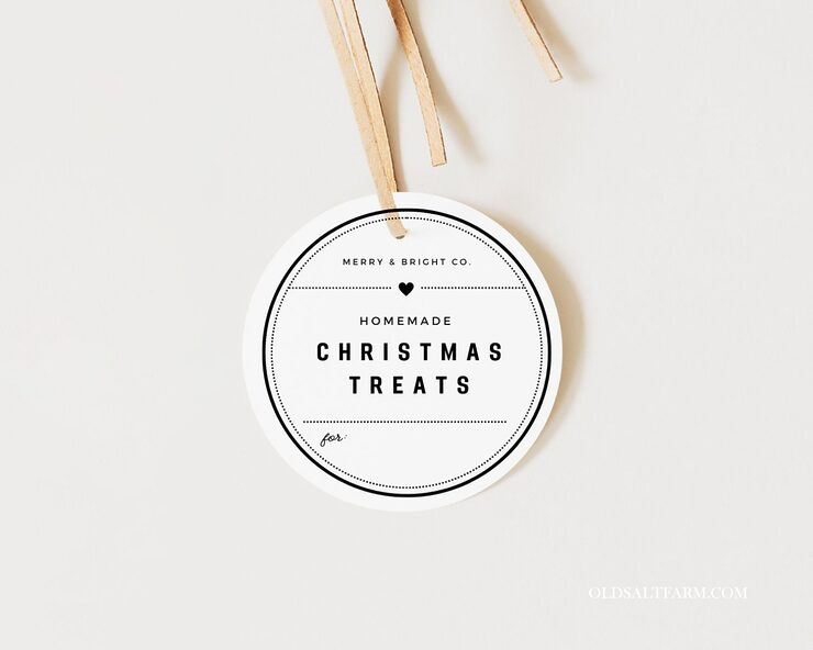 Christmas Treats Tag Free Printable