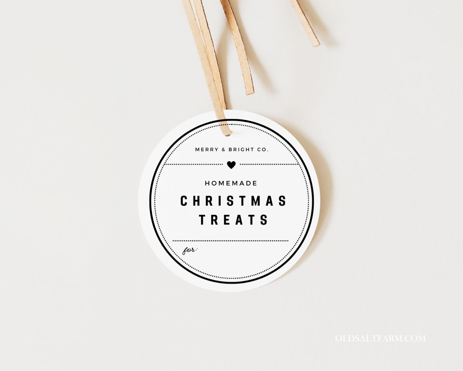 Christmas Treats Tag Free Printable
