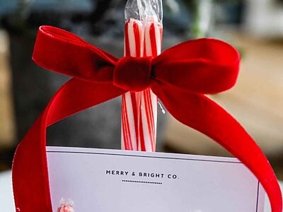 Candy Cane Place Card Holders