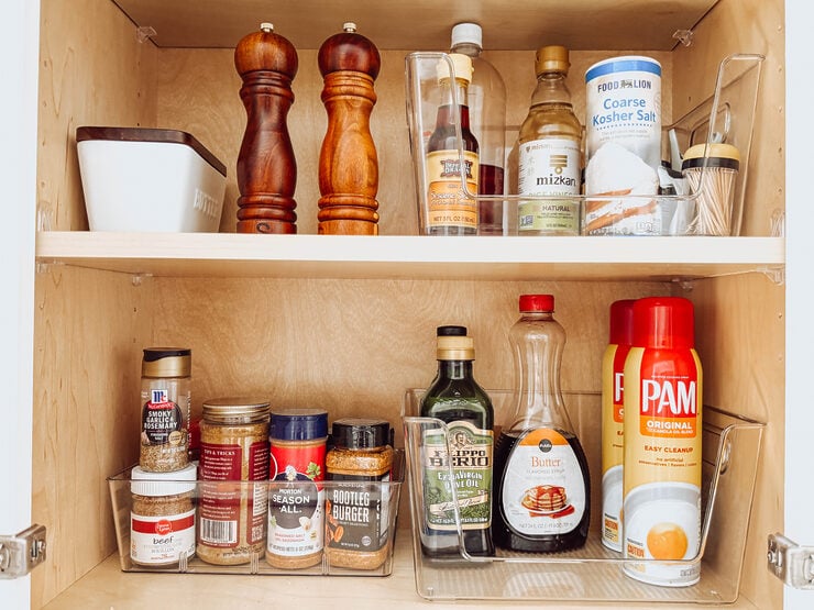 Kitchen Organization Clear Bins Pantry Items