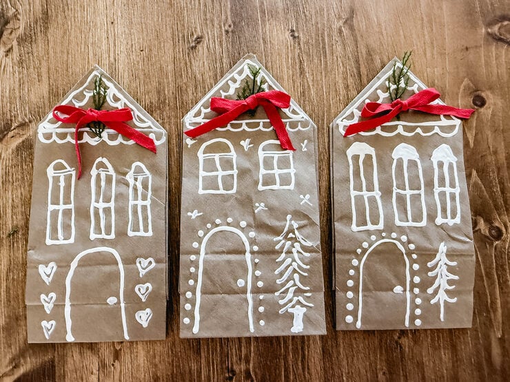 Gingerbread House Gift Bags