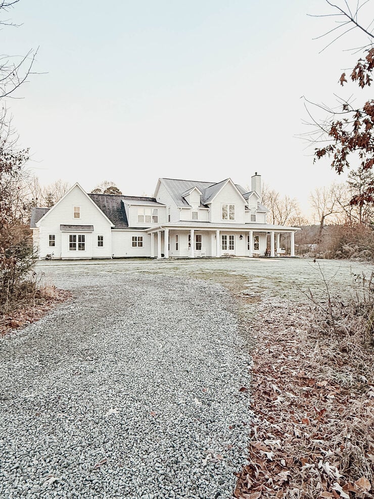 Cottage on Blackberry Hill white cottage farmhouse