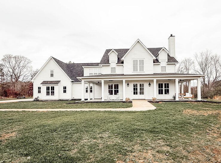 Cottage on Blackberry Hill white cottage farmhouse