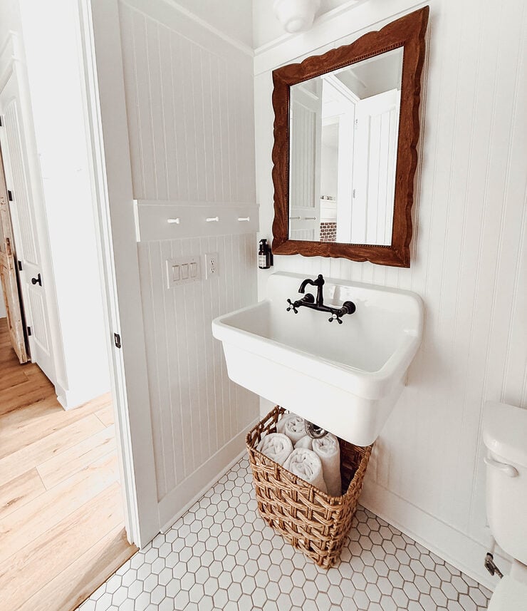 Vintage Wall Sink Cottage Farmhouse