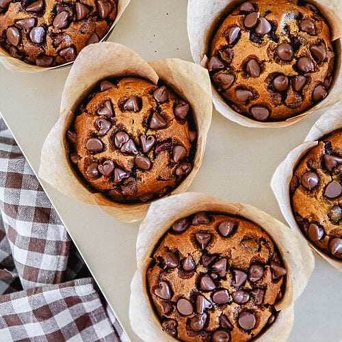 Pumpkin Chocolate Chip Muffins